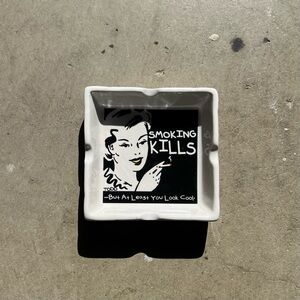 RARE early 2000s Todd Goldman “Smoking Kills” ashtray